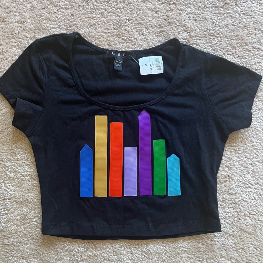 Above and Beyond Crop Tee Medium
